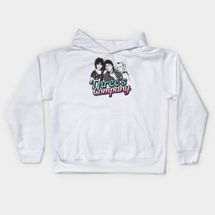 vintage threes company Kids Hoodie